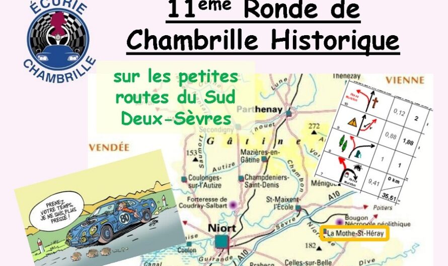 A venir : La 11ème Ronde de Chambrille Historique – Dimanche 27 Août 2023