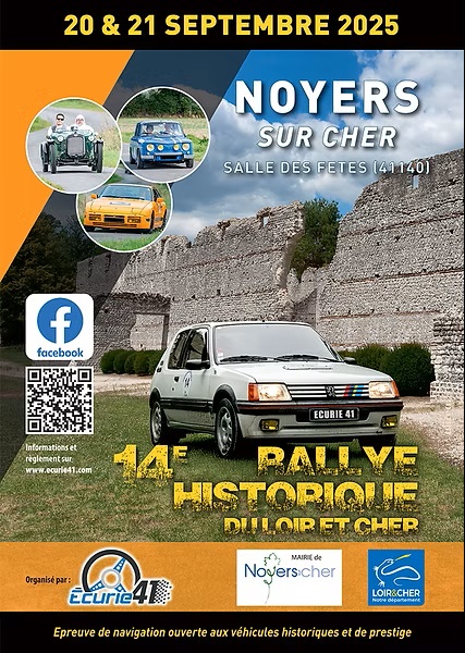 Affiche du 14ème Rallye Historique du Loir et Cher