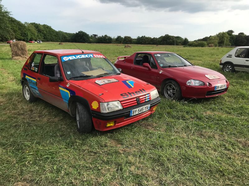 Les 2 équipages Guépard engagés - Thierry et Didier COLTIN (205) et Jean GUEZENNEC - François DUFOSSE (Honda Del Sol)